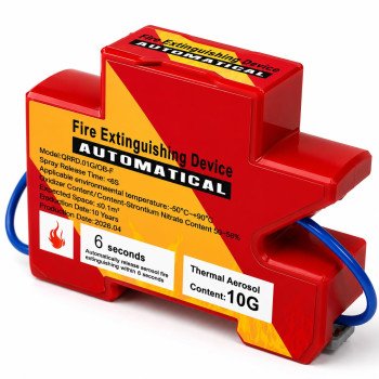 Heat Aerosol Fire Extinguishing Device – Din Rail Mounted Automatic Fire Suppression for Electrical Panels, Meter Box, MCB Box & Solar Distribution Box- Light