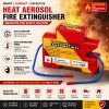 Heat Aerosol Fire Extinguishing Device – Din Rail Mounted Automatic Fire Suppression for Electrical Panels, Meter Box, MCB Box & Solar Distribution Box- Light