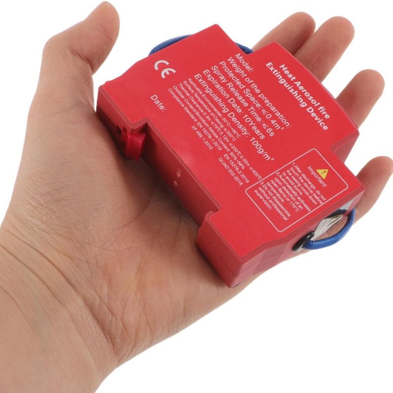 Heat Aerosol Fire Extinguishing Device – Din Rail Mounted Automatic Fire Suppression for Electrical Panels, Meter Box, MCB Box & Solar Distribution Box