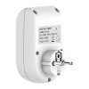 AL-06 Digital Timer Socket 10A 220V AC | Energy Saving Programmable Timer Plug | 16 ON/OFF Programs Per Day | Clock Time Based Automatic Timer Switch | Rechargeable Battery Backup