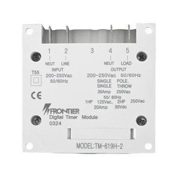 TM619H-2 Digital Timer Switch 30A 220-250V AC, 18 ON/OFF Programs, Weekly & Countdown Timer, LCD Display, CR2032 Battery Backup