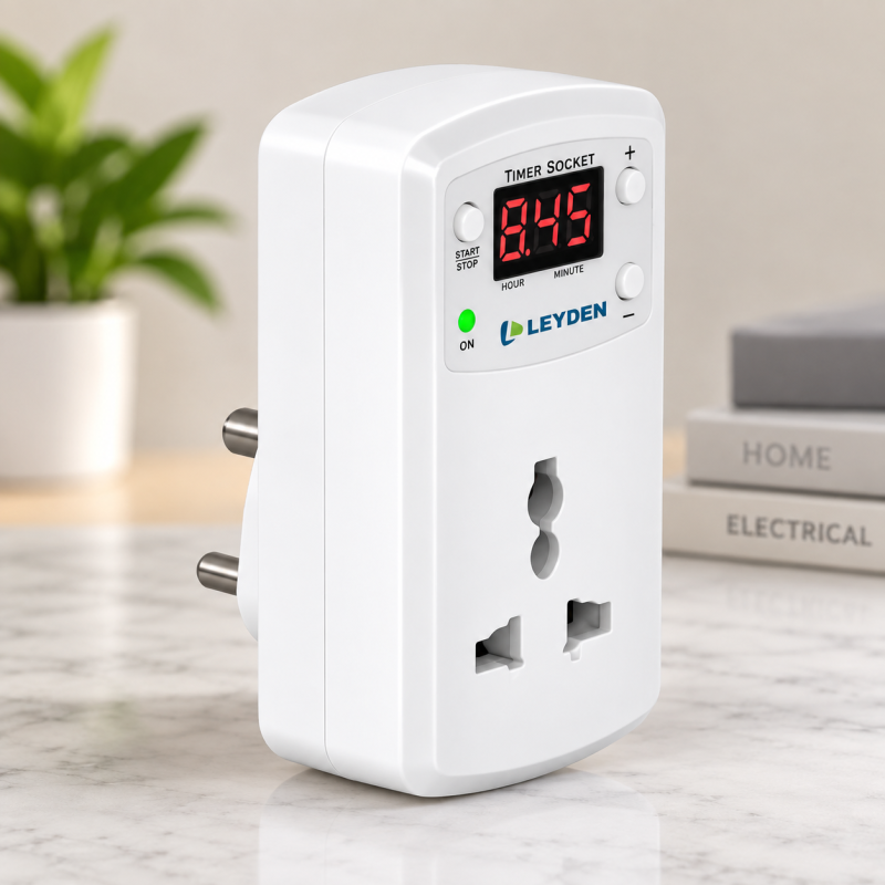 TM-PLG 230V, 6A, Single Phase High Quality Digital Programmable Timer Plug For Protection On Over Charging Of Your Battery Operated Devices Mobile, Laptop, Camera, TV, Etc.