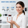 TP-CLK 16A 220V AC Digital Real Time Clock Timer Plug Socket |Automatic ON Off Plug with 10 Programs Per Day | Heavy Duty Timer for Light, Water Pump, Motor, AC, Geyser