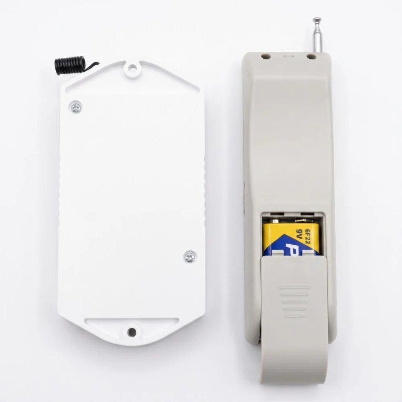LE-RFC3KM 220VAC 30A RF Remote Control Switch up to 3000m Open Land Range, Heavy Duty Wireless ON/OFF Switch for 2HP Motor, Water Pump, Agriculture, Manual Button